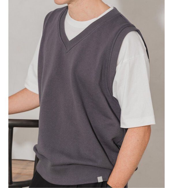 EDIFICE「LOOPWHEELER &times; LOWERCASE for EDIFICE ライトツリウラケ ルーズベスト」|スウェット・ジャージ|