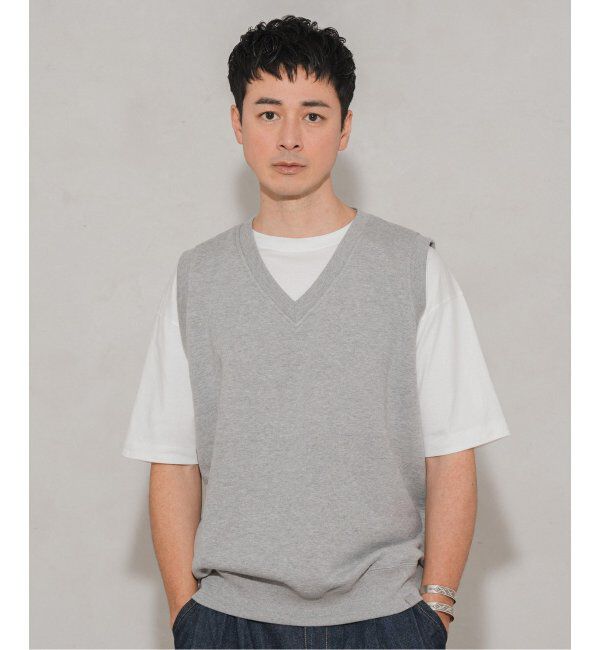 EDIFICE「LOOPWHEELER &times; LOWERCASE for EDIFICE ライトツリウラケ ルーズベスト」|スウェット・ジャージ|