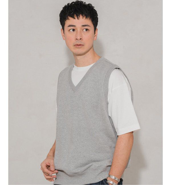 EDIFICE「LOOPWHEELER &times; LOWERCASE for EDIFICE ライトツリウラケ ルーズベスト」|スウェット・ジャージ|