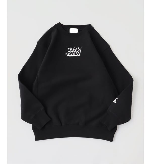 PULP「TODAY edition / トゥデイエディション LOVE&PEACE CN SWEAT」|スウェット・ジャージ|ブラック