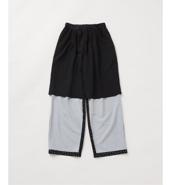 Spick and Span「《WEB限定 / 追加》ドットプリントイージーストレートパンツ」|スラックス|