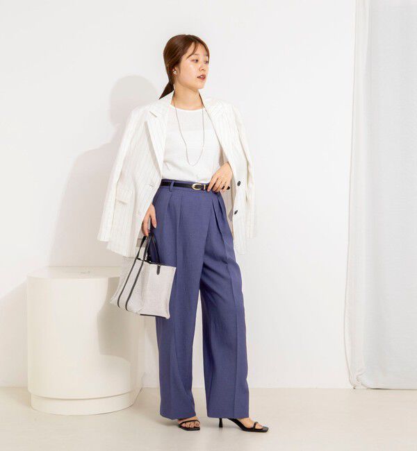 NOLLEY'S「ウォッシャブルラップ風ワイドパンツ」|その他|