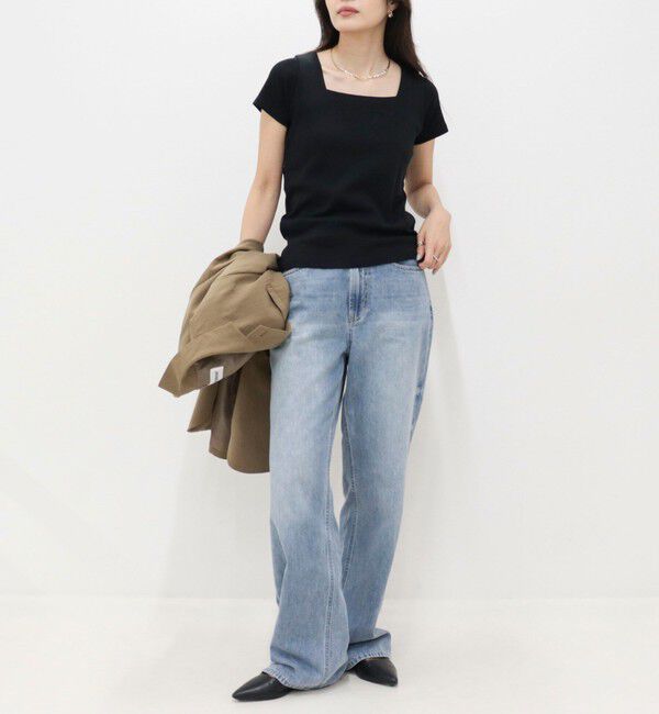 fredy emue「【@sora_522m企画】スクエアネックコンパクトTシャツ」|Tシャツ・カットソー|