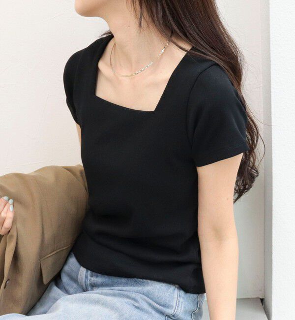 fredy emue「【@sora_522m企画】スクエアネックコンパクトTシャツ」|Tシャツ・カットソー|