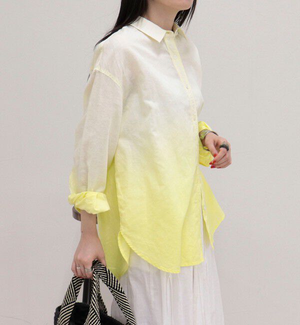 fredy emue「グラデーションリネンシャツ」|シャツ・ブラウス|