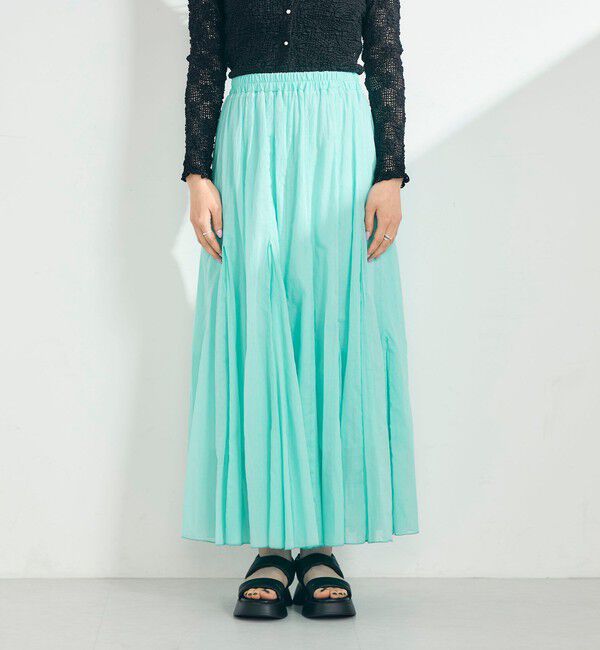 fredy emue「COTTONマチ付きギャザースカート」|スカート|