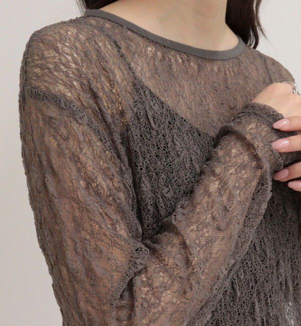 fredy emue「シアーレースロンTシャツ」|Tシャツ・カットソー|