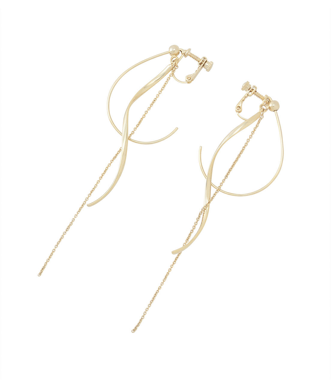 SALON adam et rope'「【SALONオリジナルBOX付き】14KGFドロップイヤリング」|イヤリング|