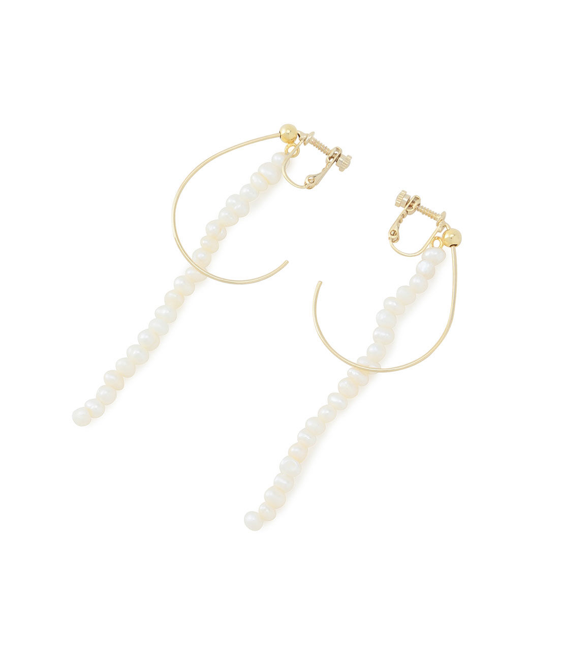 SALON adam et rope'「【SALONオリジナルBOX付き】14KGFドロップイヤリング」|イヤリング|