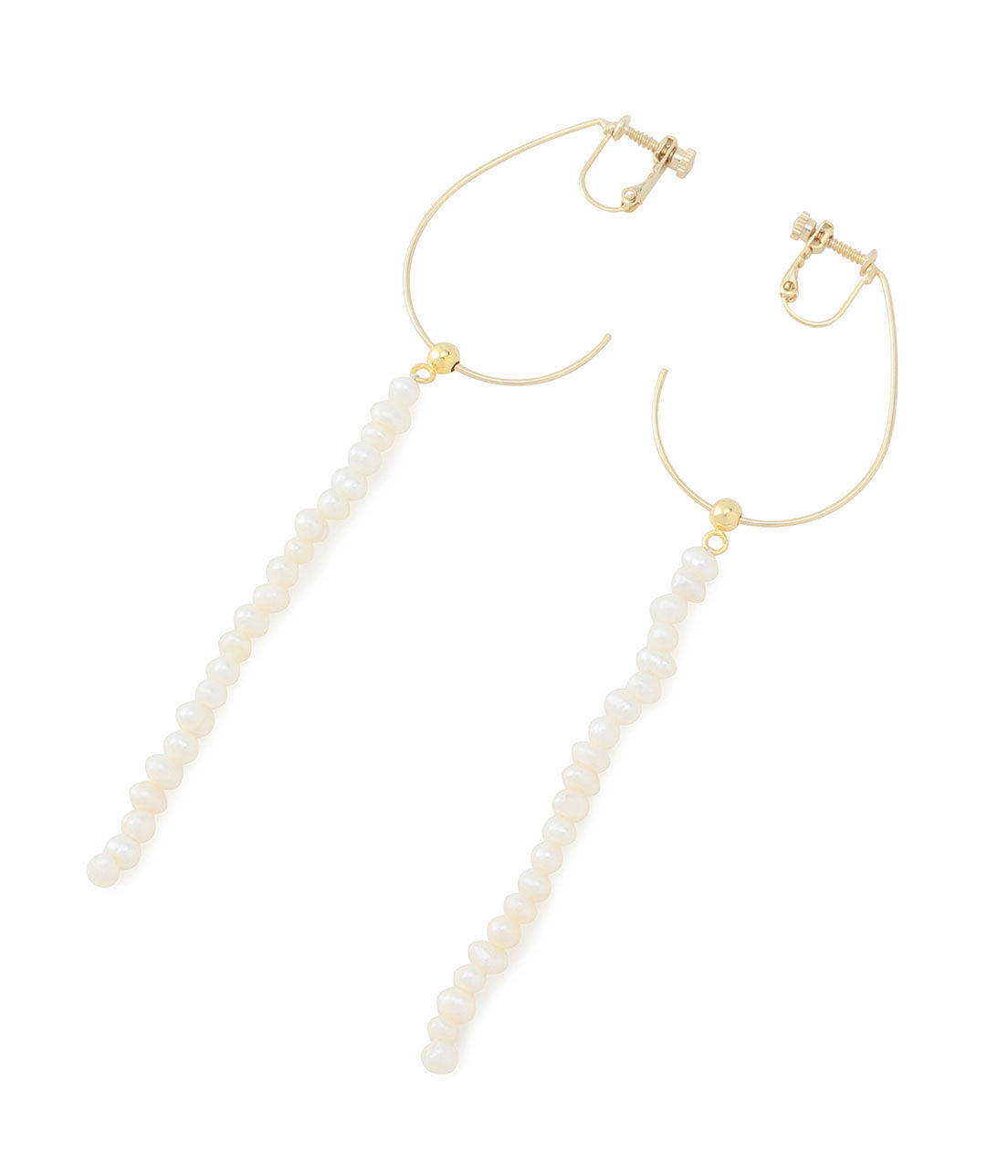 SALON adam et rope'「【SALONオリジナルBOX付き】14KGFドロップイヤリング」|イヤリング|