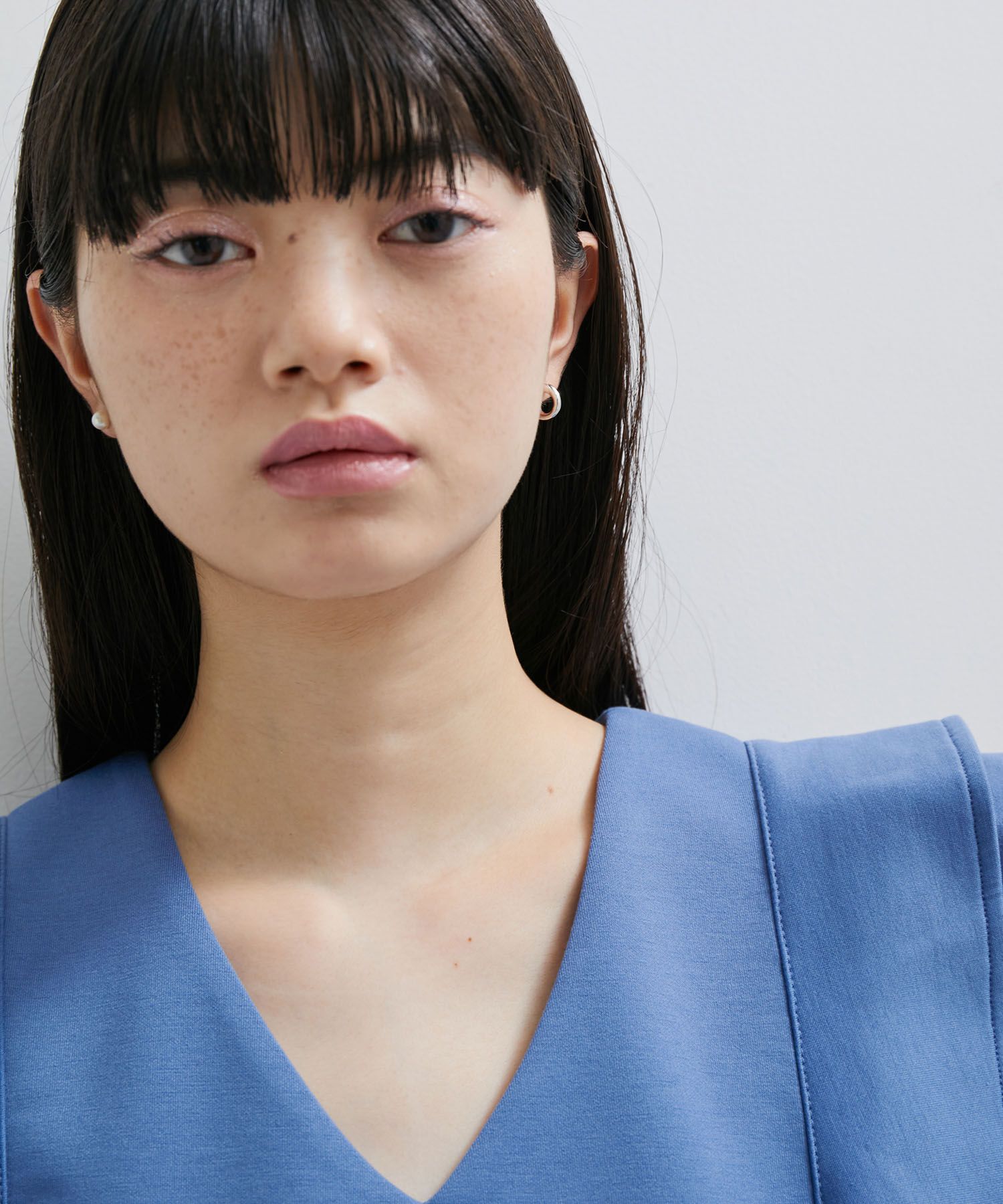 ADAM ET ROPE'「【LES BIJOUX】フープ＆パールセットピアス」|ピアス|シルバー(93)