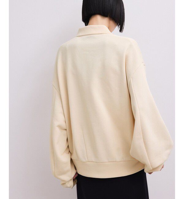 ADAM ET ROPE'「【WEB限定】ポロ襟フォルムプルオーバー」|スウェット・ジャージ|