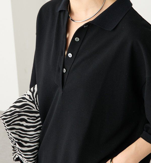  「予約【A・MONN(アモン)】BIGポロ」|ポロシャツ|ブラック