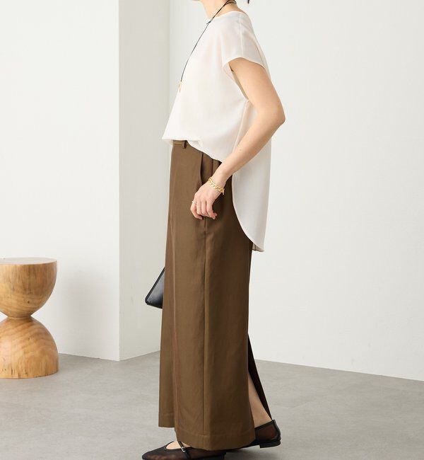  「予約【セットアップ着用可能】メッシュフレンチブラウス」|シャツ・ブラウス|