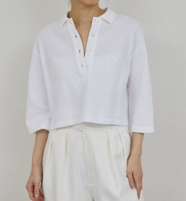 「【PEAS】【手洗い可】カノコポロシャツ」|Tシャツ・カットソー|ホワイト