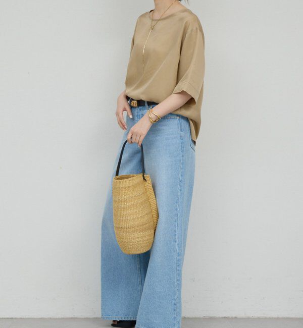  「【セットアップ対応】キュプラTeeブラウス」|シャツ・ブラウス|