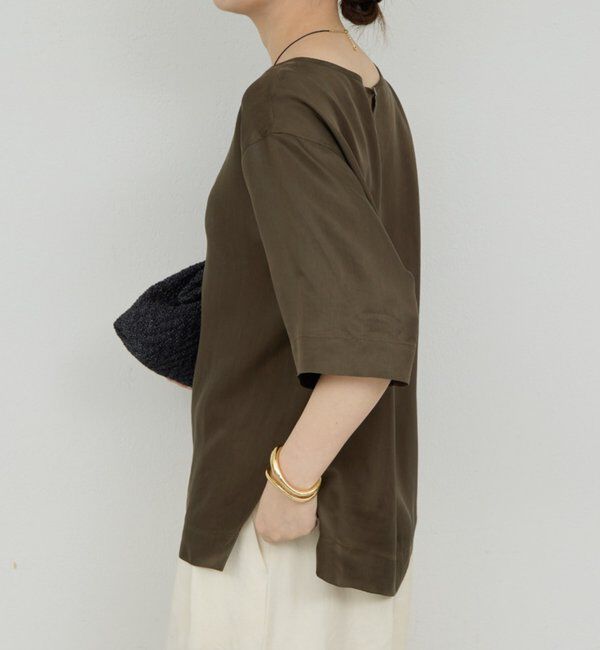  「【セットアップ対応】キュプラTeeブラウス」|シャツ・ブラウス|