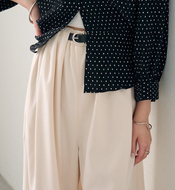  「ベルト付きボリュームスラックス」|チノ|