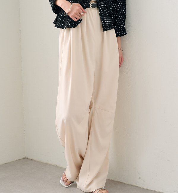  「ベルト付きボリュームスラックス」|チノ|