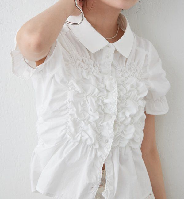  「シャーリングシェイプシャツ」|シャツ・ブラウス|