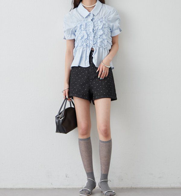  「シャーリングシェイプシャツ」|シャツ・ブラウス|