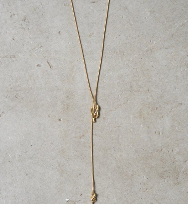  「【GALENA/ガレナ】ノットロングネックレス」|ネックレス|ゴールド