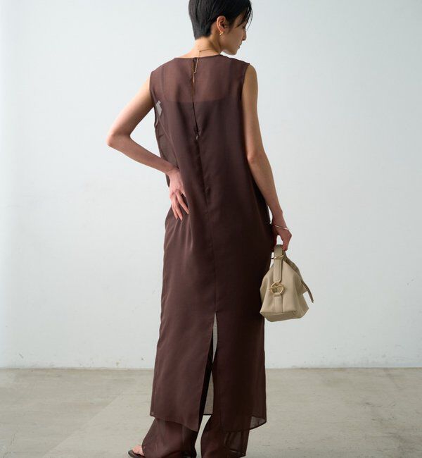  「【JAPAN MADE】シアーノースリワンピース」|ワンピース|