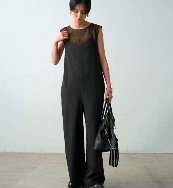  「キャミオールインワン」|ワンピース|ブラック