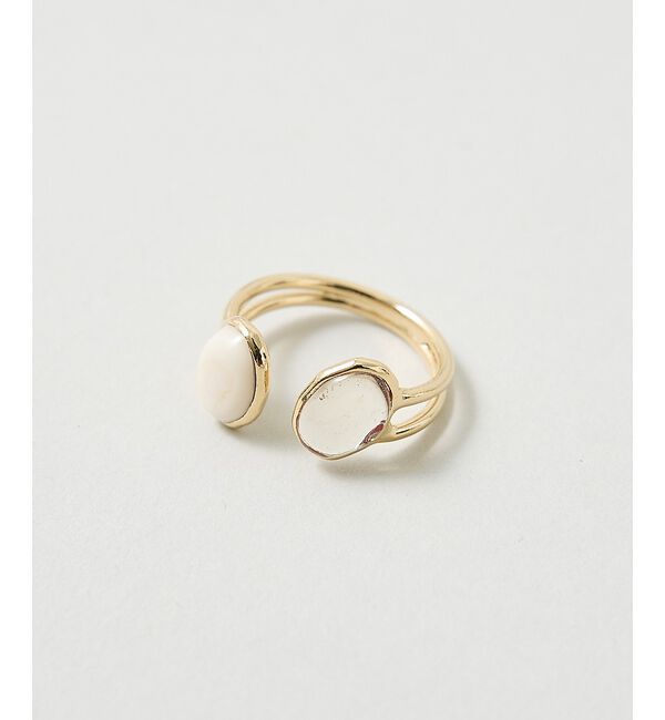 collex「【Elodie Pavie】Twin Bague Double」|リング|アイボリー