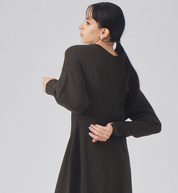 qualite「カラーメランジニットワンピース」|ワンピース|