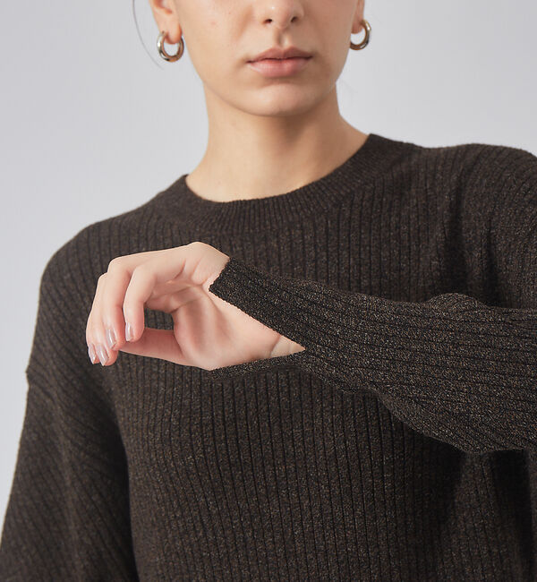 qualite「カラーメランジニットワンピース」|ワンピース|