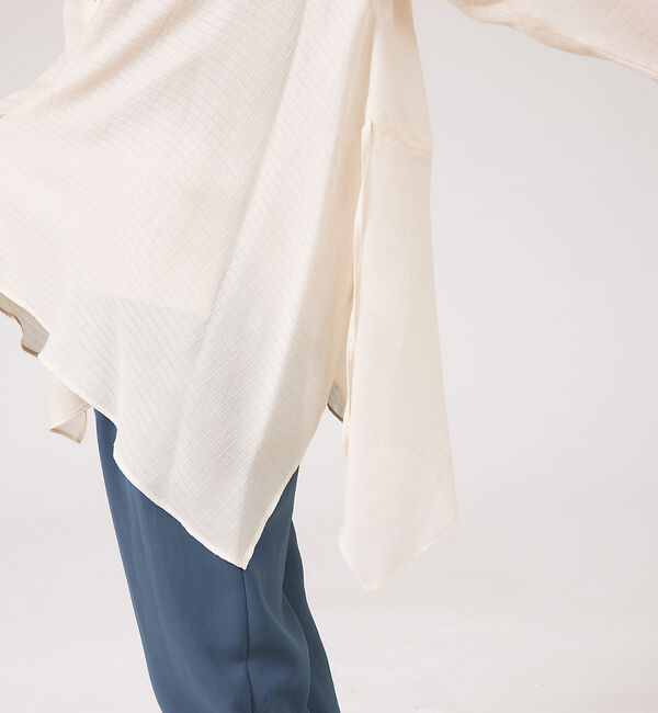 qualite「エアリージャガードブラウス」|シャツ・ブラウス|