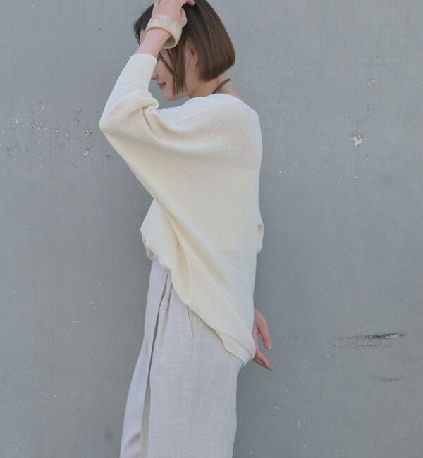 qualite「【大人気アイテムが進化して新登場！】camifine ニットプルオーバー」|Tシャツ・カットソー|