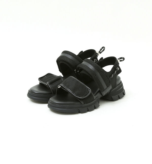AU BANNISTER「【軽量】ボリュームスポーツサンダル」|サンダル|ブラック