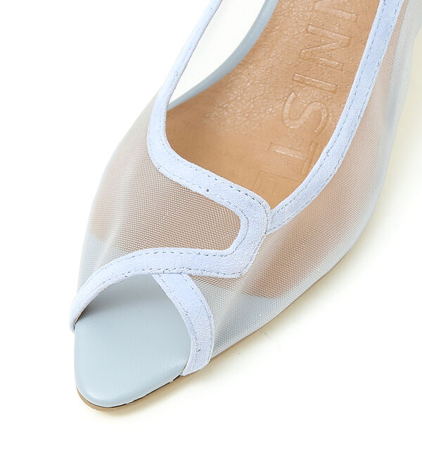 AU BANNISTER「オープントゥチュールパンプス」|パンプス|