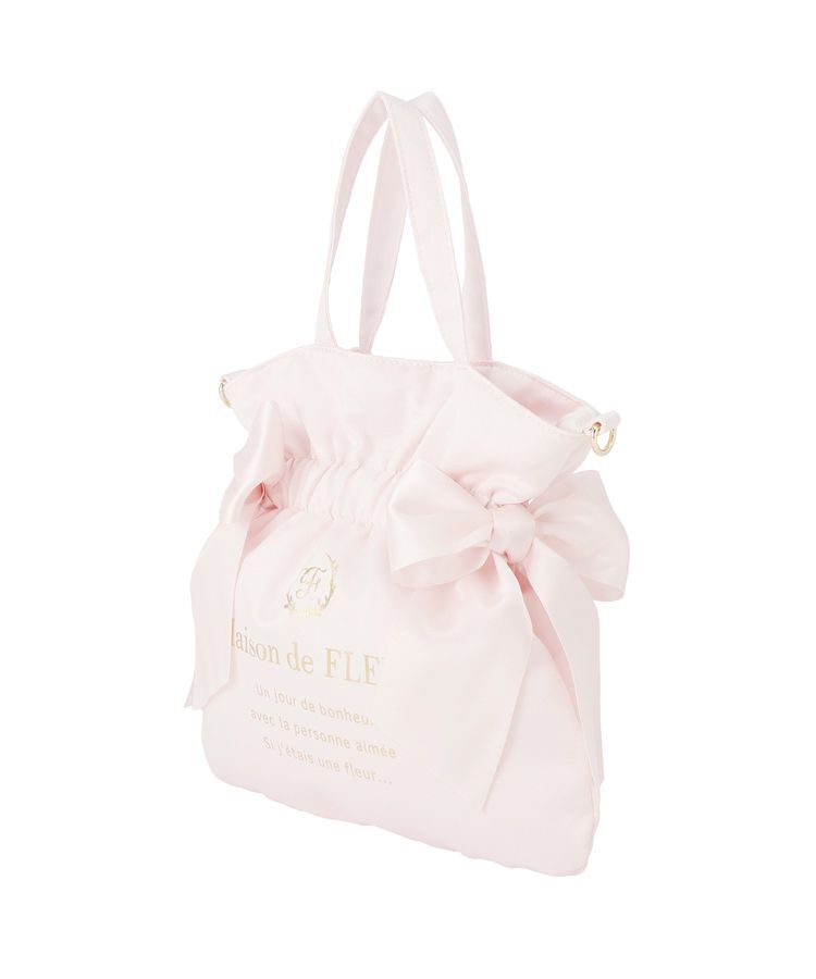 Maison de FLEUR「【2Way】ダブルリボン2Wayトートバッグ」|トートバッグ|