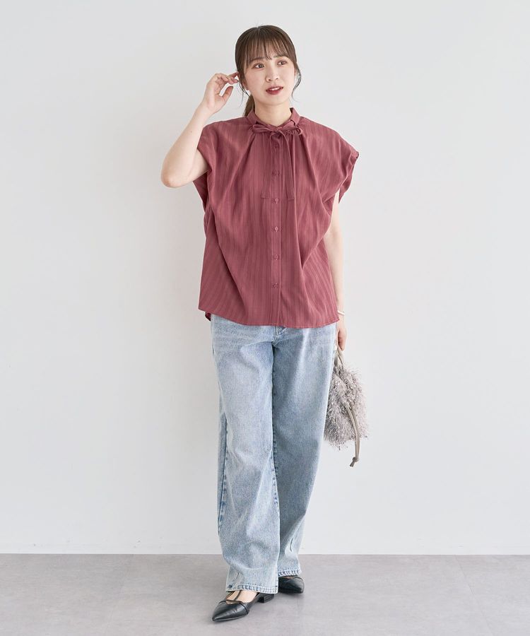 Green Parks「・ELENCARE DUE ボウタイフレンチブラウス」|シャツ・ブラウス|