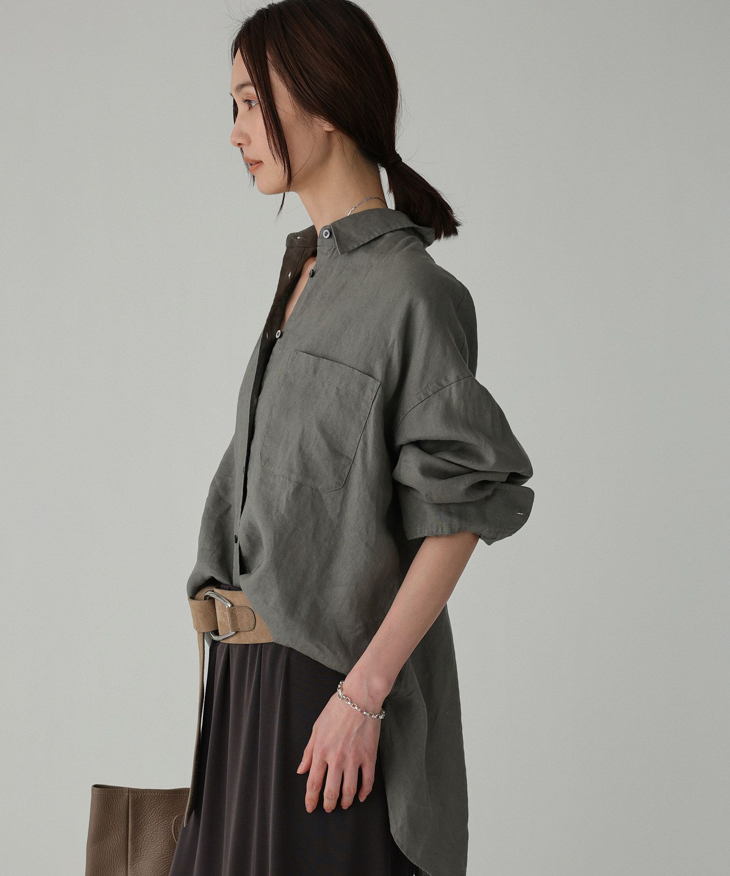 BABYLONE「リネンBIGシルエットシャツ」|シャツ・ブラウス|