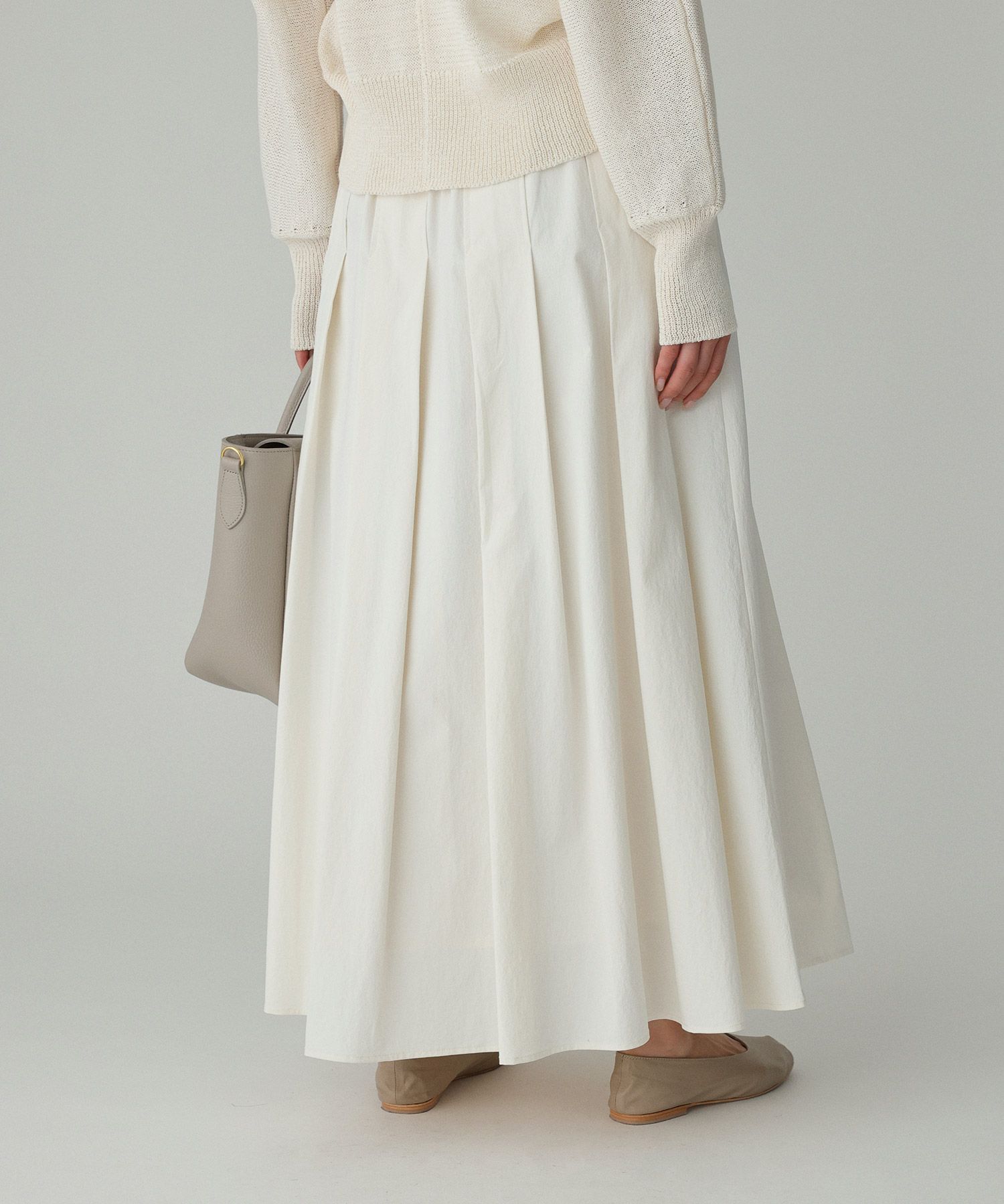 BABYLONE「【多機能素材】ナイロンタフタスカート」|スカート|