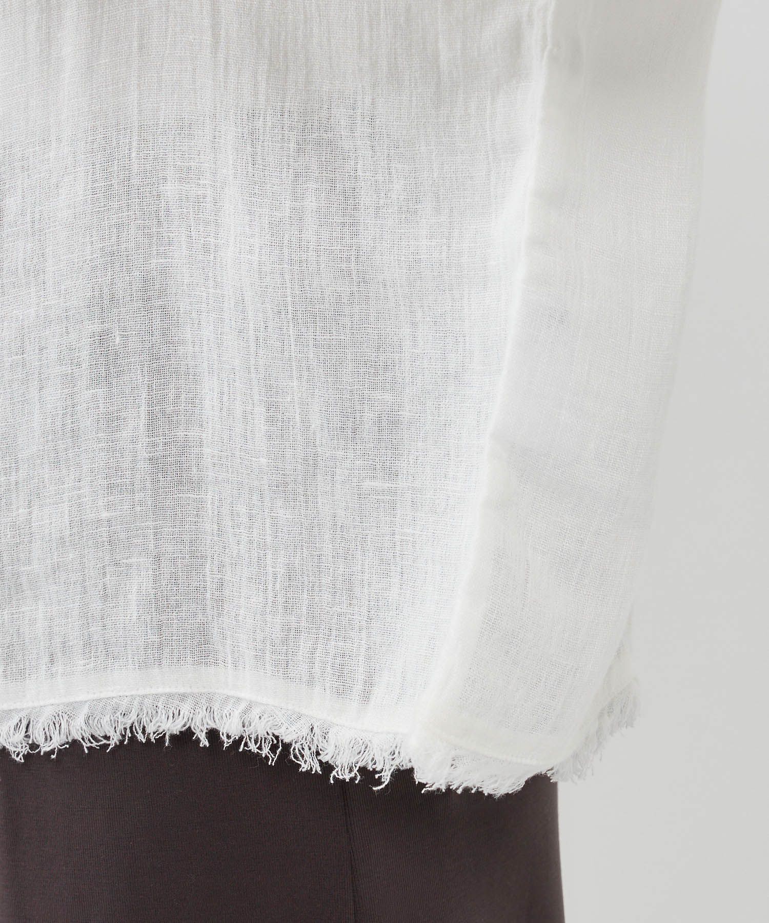 BABYLONE「リネンボートネックブラウス」|シャツ・ブラウス|