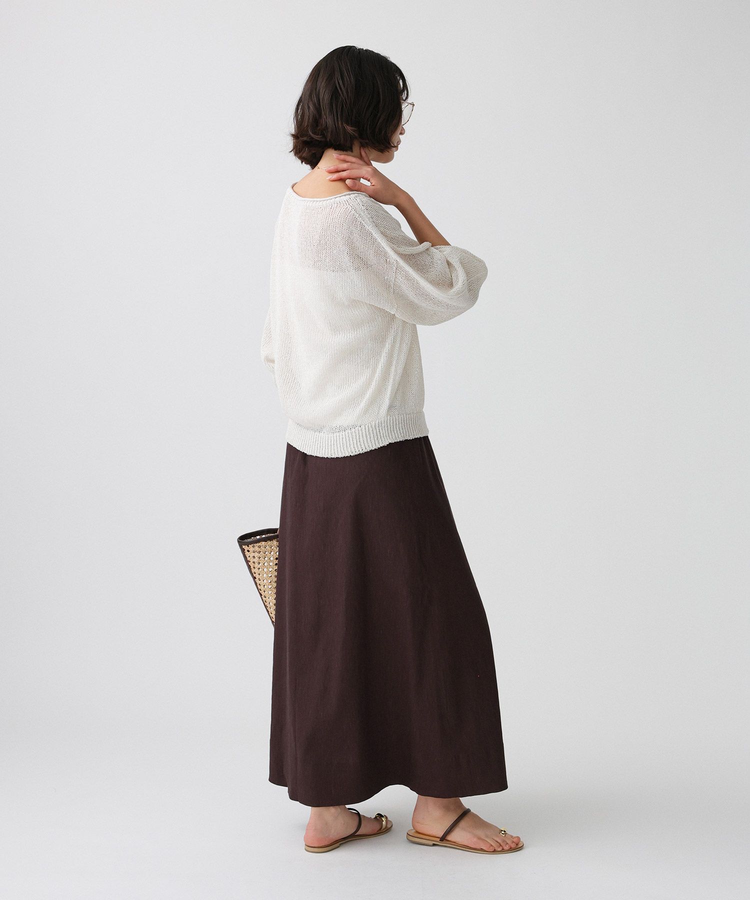 BABYLONE「リネンレーヨンスカート<セットアップ対応>」|スカート|