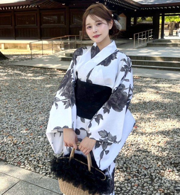  「【接触冷感/吸水速乾】浴衣≪一人で着られる/二部式浴衣(スカートタイプ)≫」|その他|