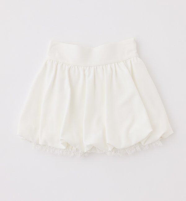  「レース付きバルーンミニスカート」|スカート|