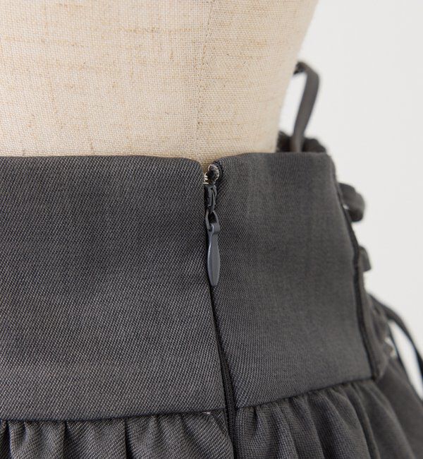  「レース付きバルーンミニスカート」|スカート|