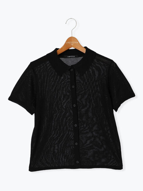 Lugnoncure「前開きポロニットシャツ」|ニット・セーター|