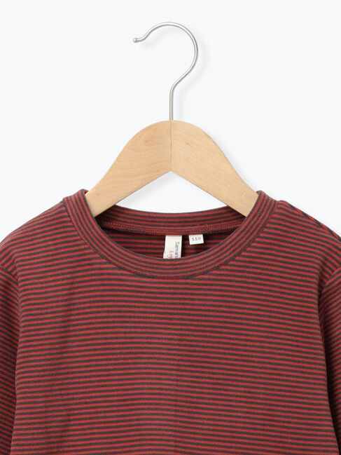 Samansa Mos2 Lagom「スムースボーダーロンT」|Tシャツ・カットソー|