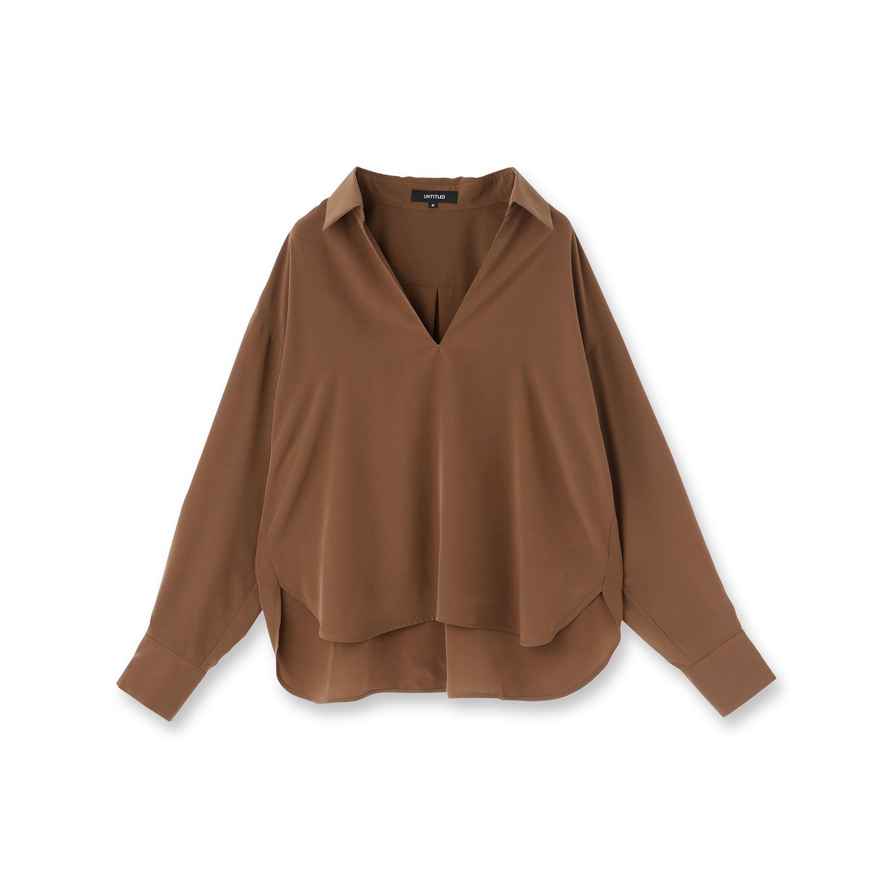 UNTITLED「【セットアップ可/スキッパー/ゆったり】リラクパウダーシャツ」|シャツ・ブラウス|