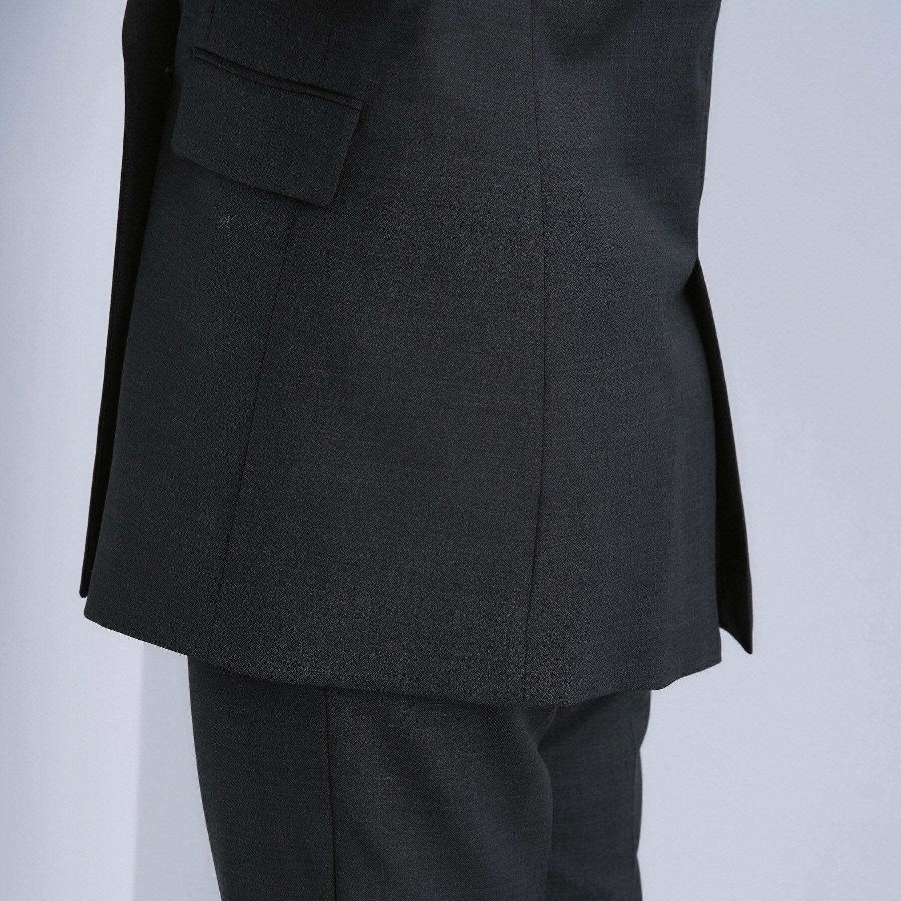 INDIVI「【日本製／スーツ／通勤】シルクウールストレッチ ダブルジャケット」|テーラードジャケット|