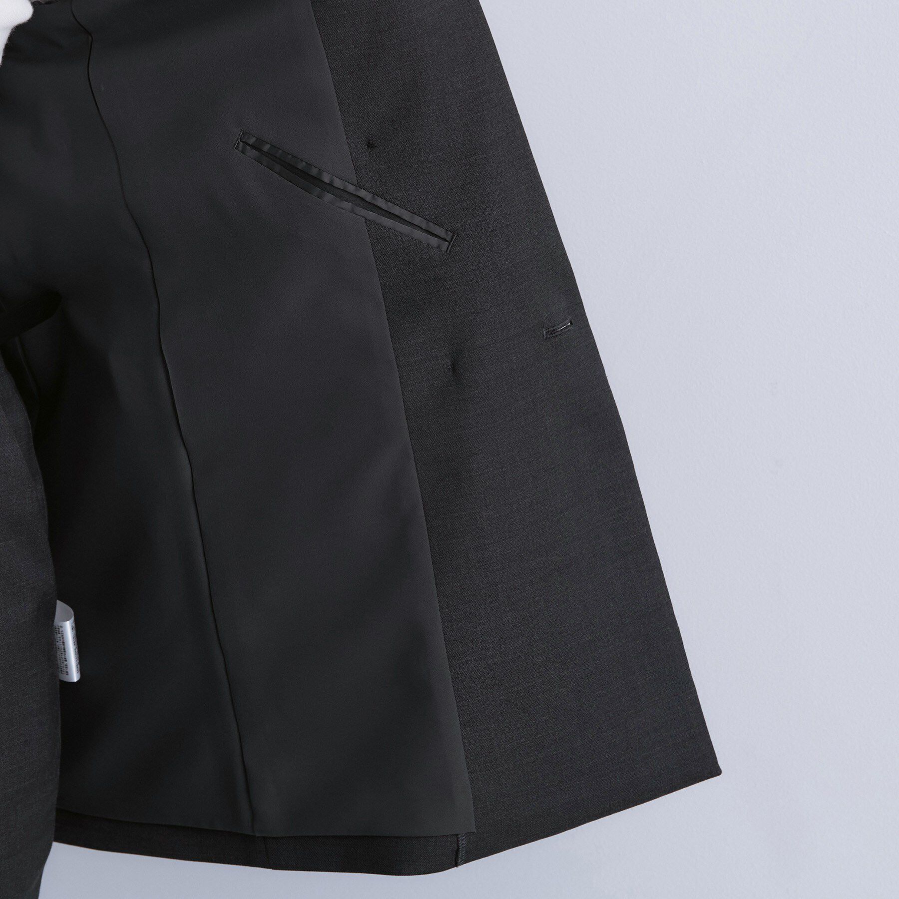 INDIVI「【日本製／スーツ／通勤】シルクウールストレッチ ダブルジャケット」|テーラードジャケット|