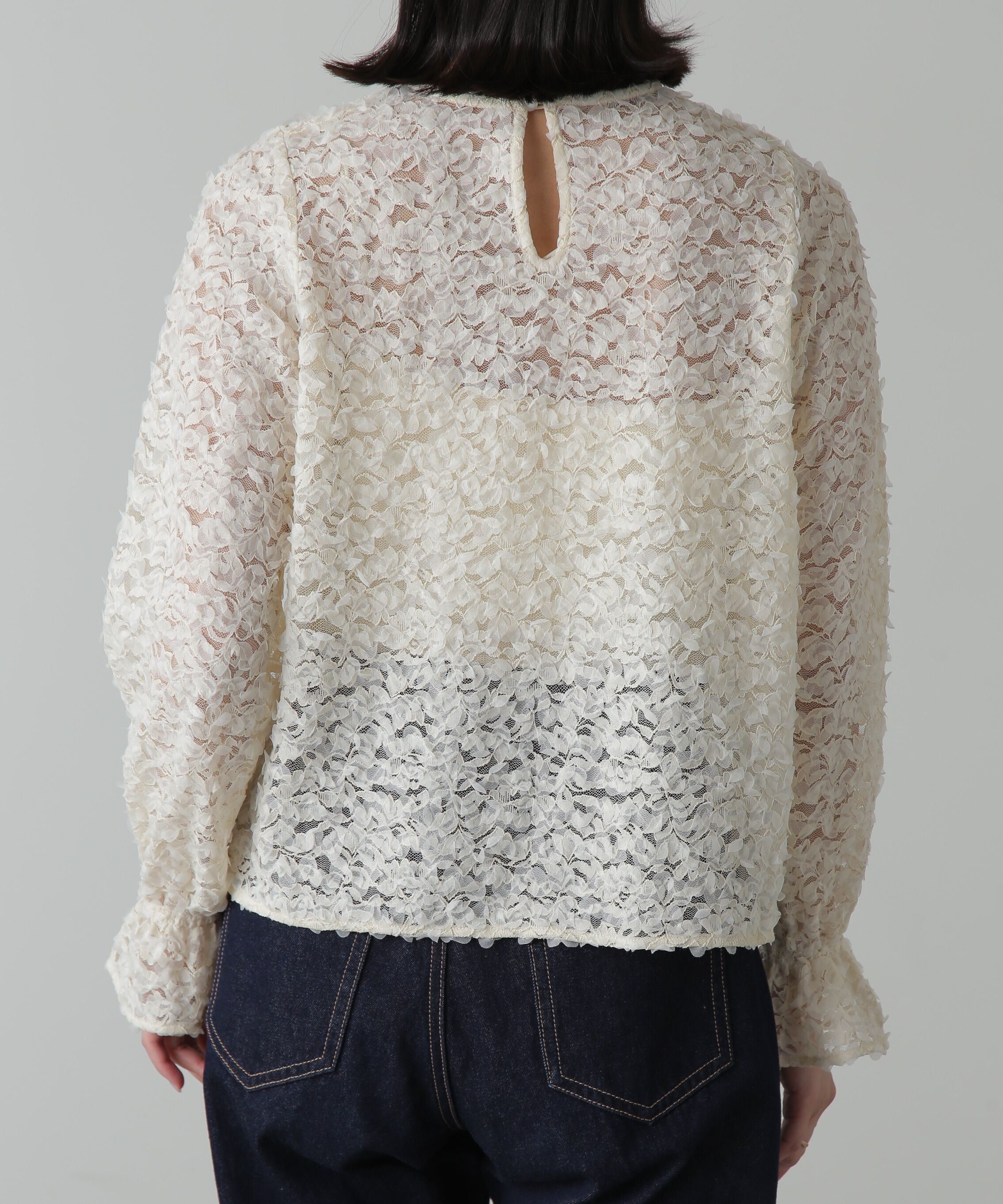  「レースフリルブラウス」|シャツ・ブラウス|